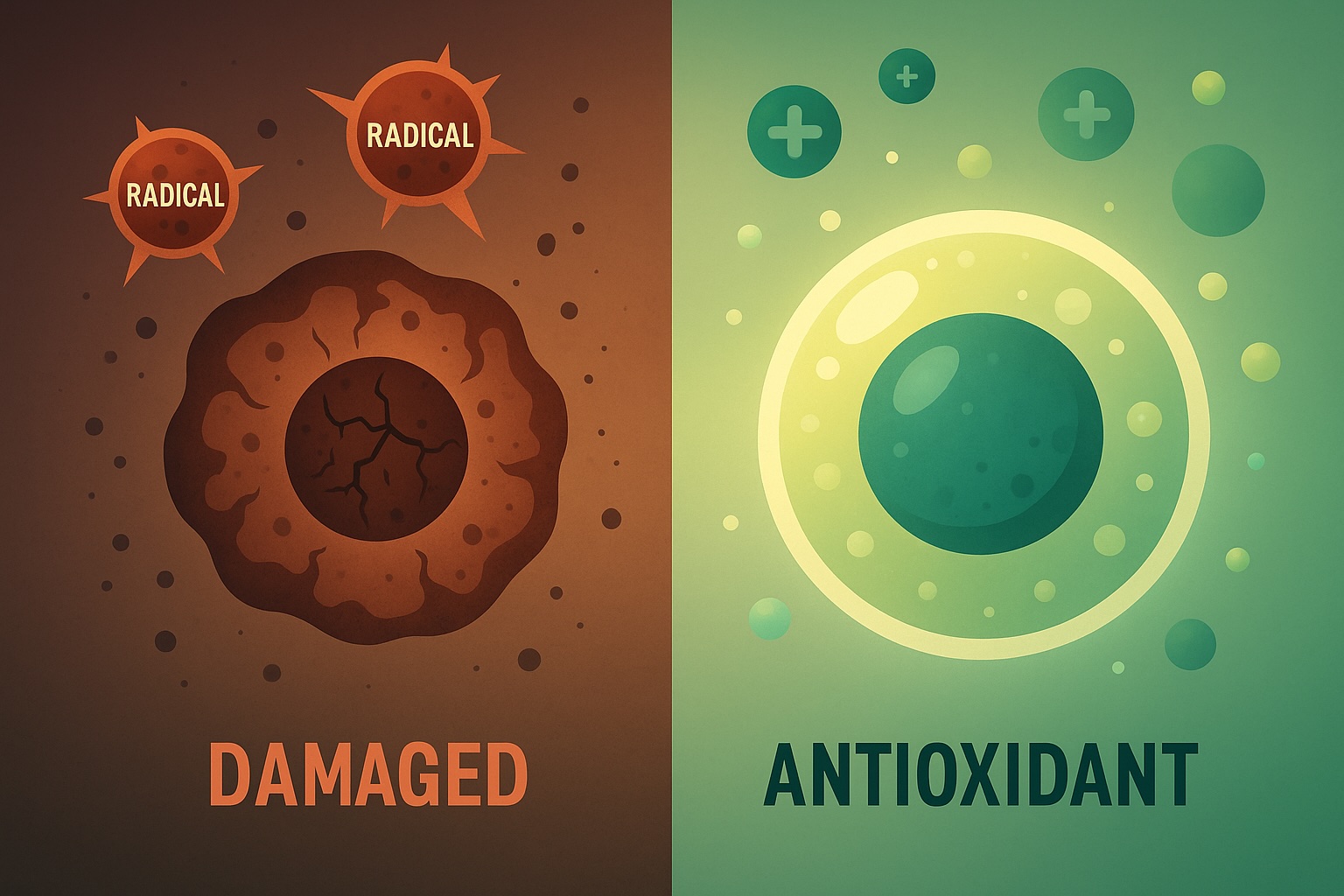 Antioxidantes y protección celular: La clave para frenar el envejecimiento